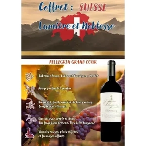 Pellegrin Grand Cour Rouge 2022 Genève AOC
Cabernet Franc et Cabernet Sauvigon
Jean-Pierre Pellegrin - Coffret Noel de 1 Bout